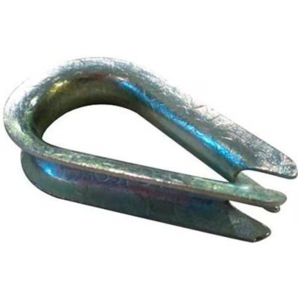 Advantage Standard Duty Steel Zinc Plated Wire Rope Thimble - 1/4